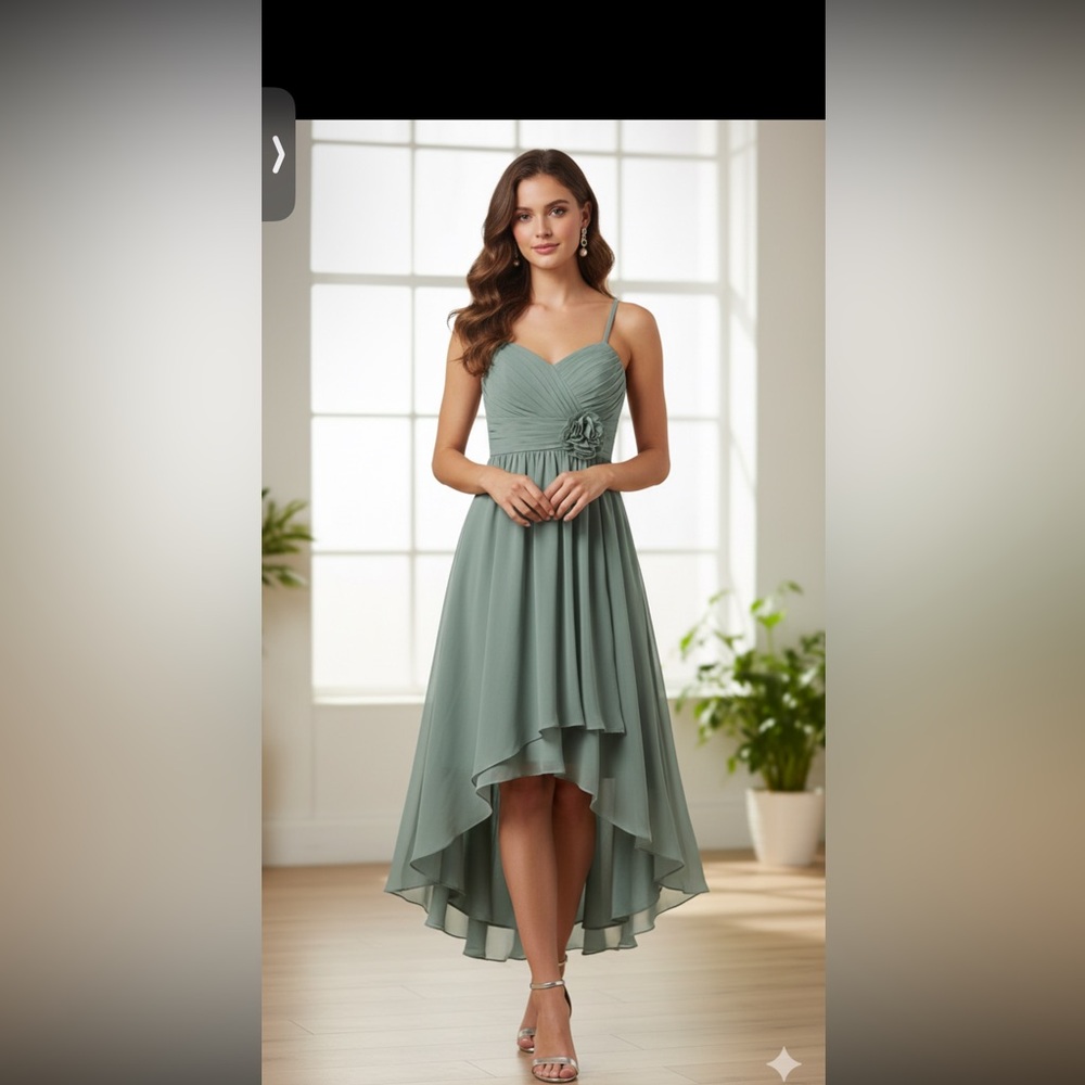Azazie Sage Green Dress